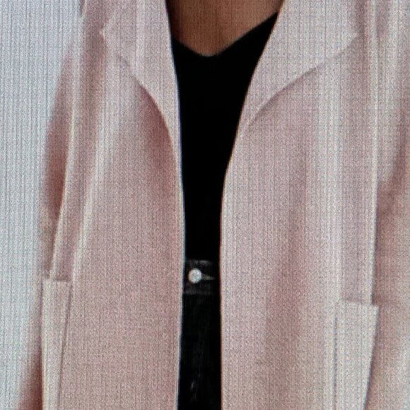 J. Crew 365 Juliette Collarless Cardigan Size 2X in Soft Pink - Picture 1 of 6
